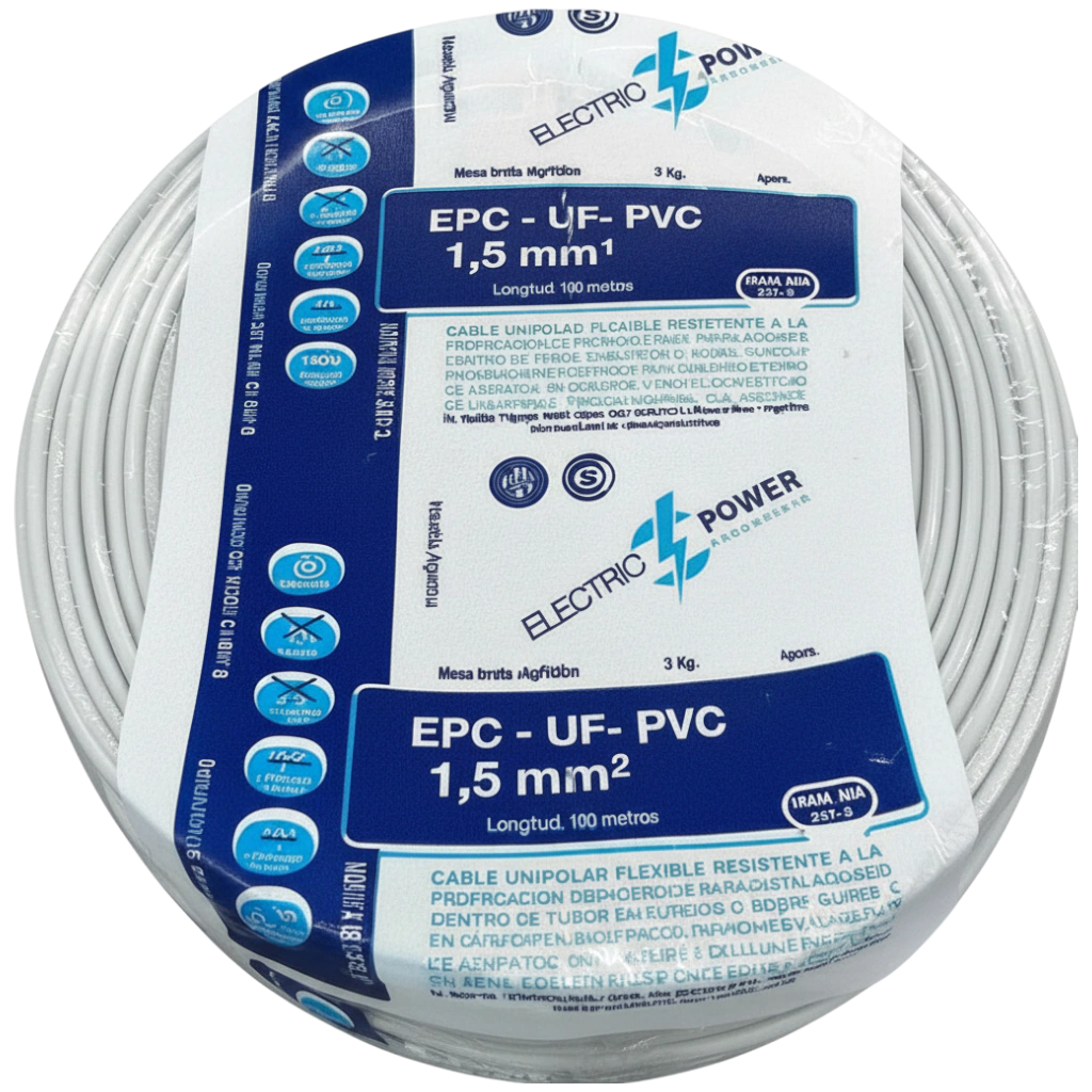 Cable Unipolar 1,5_BLANCO x 100 metros