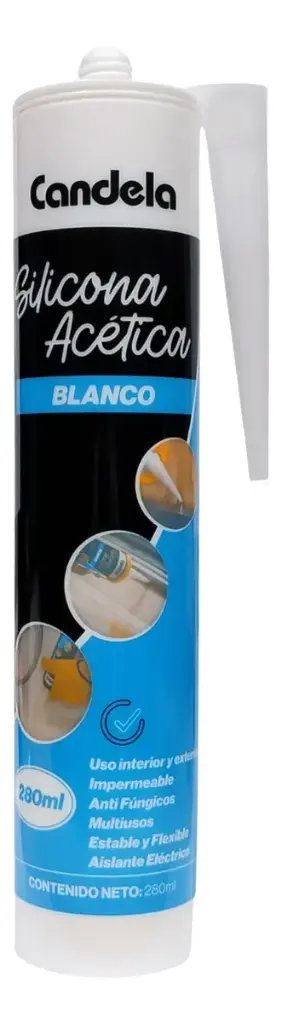 [7574] SELLADOR DE SILICONA ACETICO 280G BLANCA (B/24)